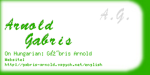 arnold gabris business card